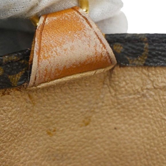 LOUIS VUITTON Sac Plat Hand Bag Monogram Leather Brown - Picture 10 of 16